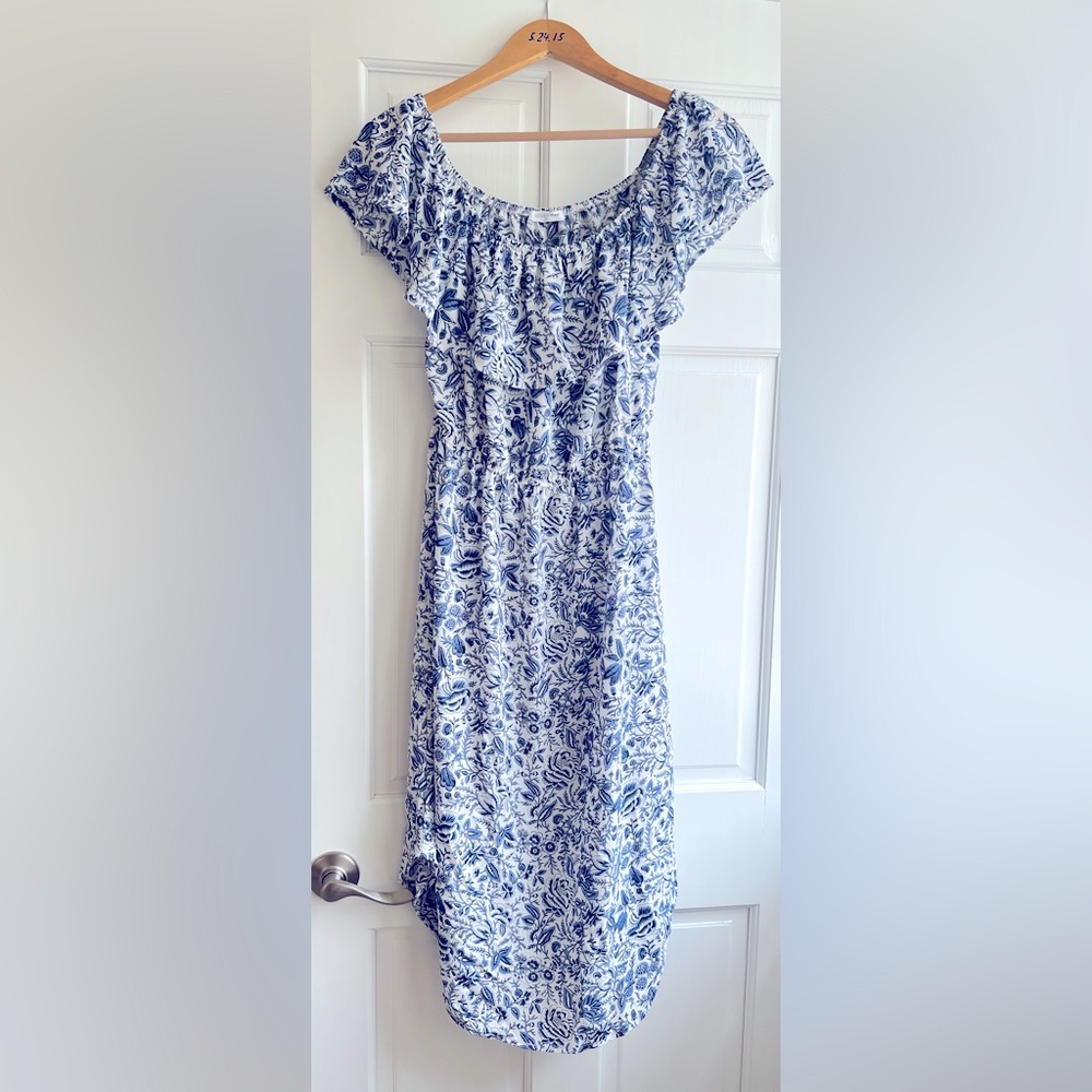 Off the shoulder ruffle too dress